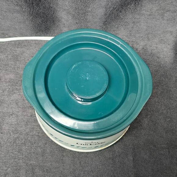 Vintage Rival Crock-ette 1 Qt. Stoneware Slow Cooker Crock Pot & Lid SCR100 - Picture 2 of 13
